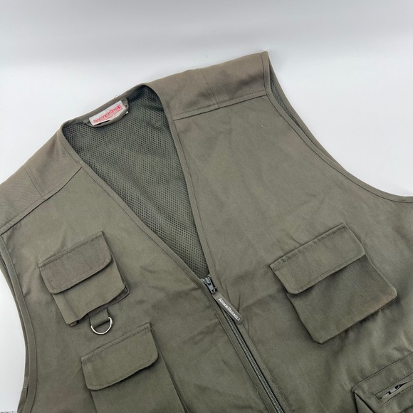 Armi & Bagagli by Stavolo Other - Armi & Bagagli by Stavolo Mens Hunting Fishing Safari Vest Olive Green Cotton XL